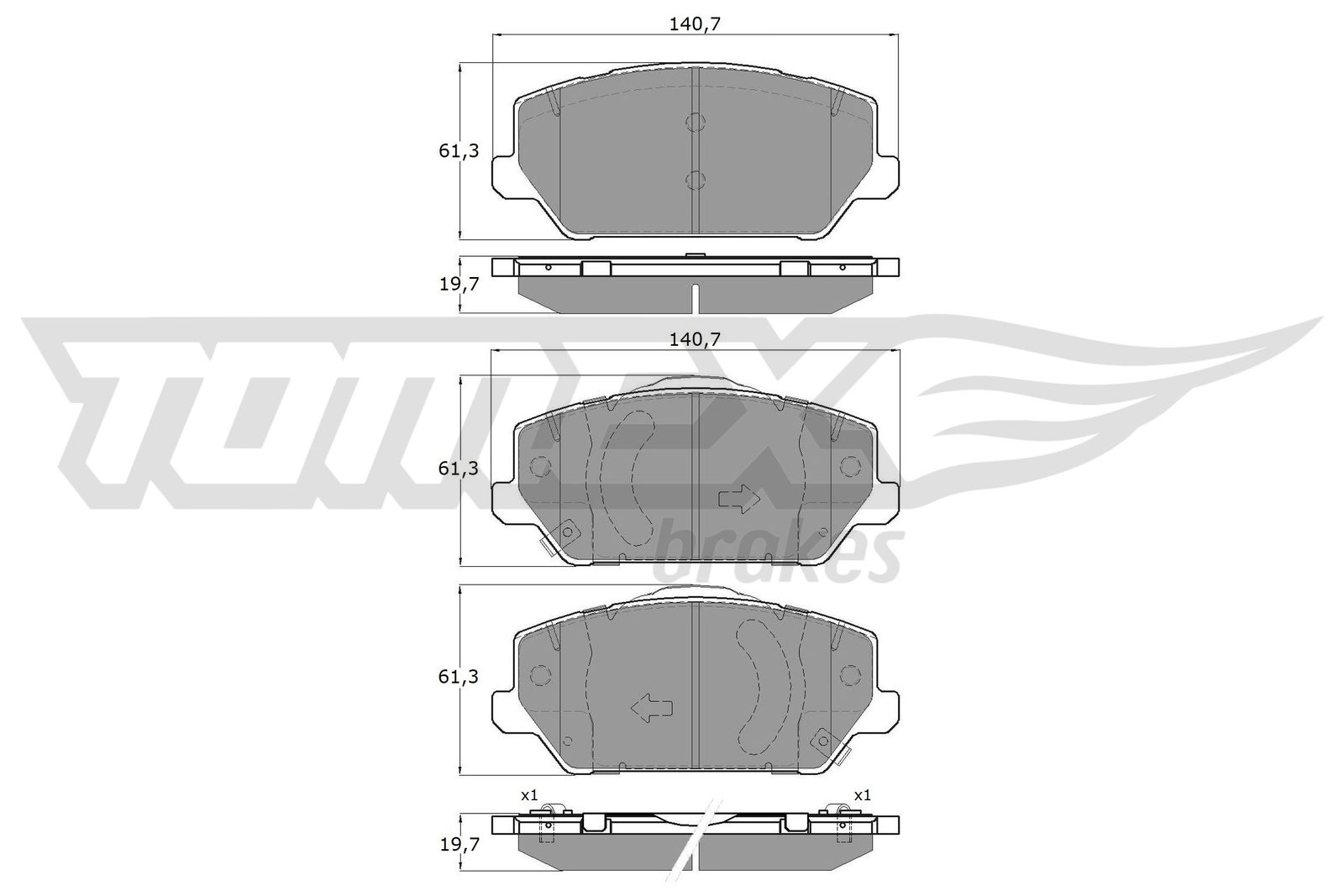 TOMEX Brakes TX 19-60 Sada...